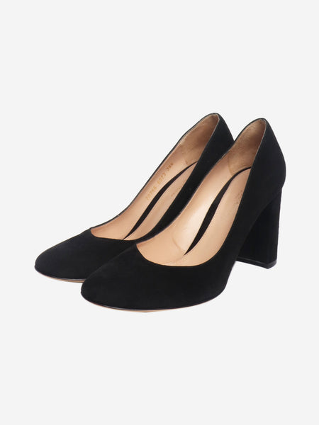 Black suede pumps - size EU 38.5 (UK 5.5) alternate image