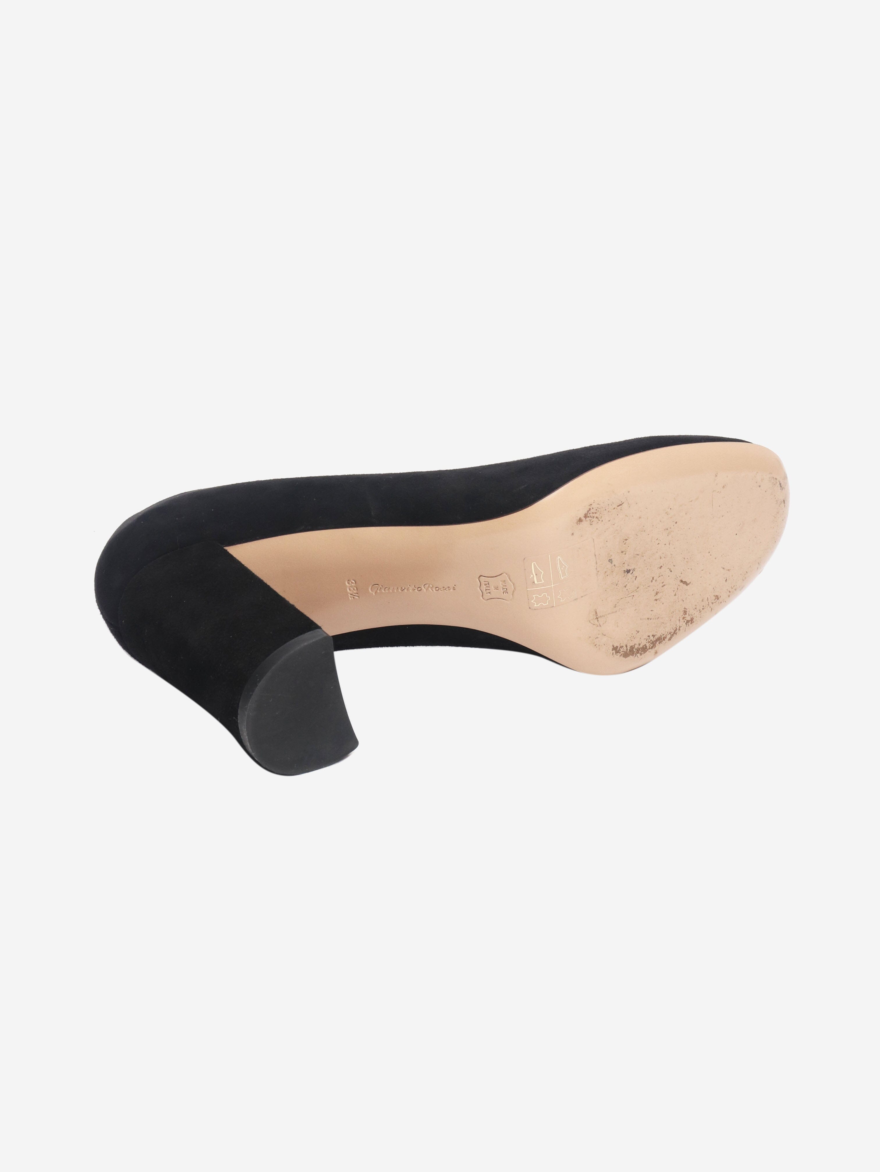 Black suede pumps - size EU 38.5 (UK 5.5) Heels Gianvito Rossi 