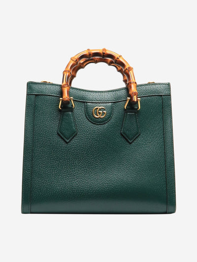 Green bamboo Diana tote bag Top Handle Bags Gucci 