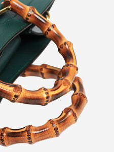 Gucci Green bamboo Diana tote bag