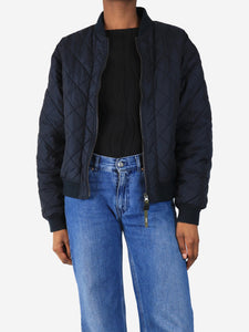 Aspesi Navy blue nylon quilted bomber jacket - size S