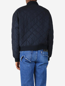 Aspesi Navy blue nylon quilted bomber jacket - size S