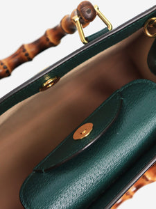 Gucci Green bamboo Diana tote bag