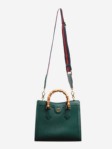 Gucci Green bamboo Diana tote bag
