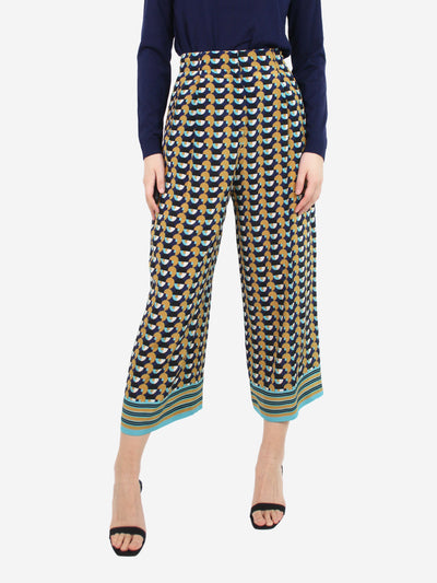 Multicoloured geometric printed trousers - size UK 8 Trousers Etro 