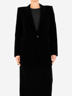 Black velvet jacket - size UK 14 Coats & Jackets Saint Laurent 