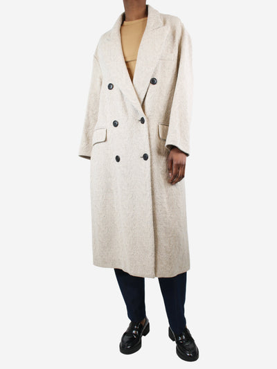 Neutral Ojima double-breasted coat - size UK 6 Coats & Jackets Isabel Marant Etoile 