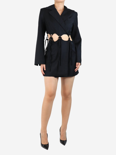 Black Audrey cutout mini dress - size UK 8 Dresses Anna Quan 