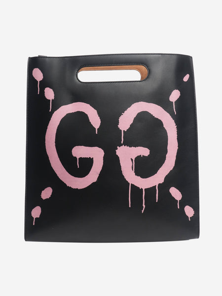 Black REAL tote bag alternate image
