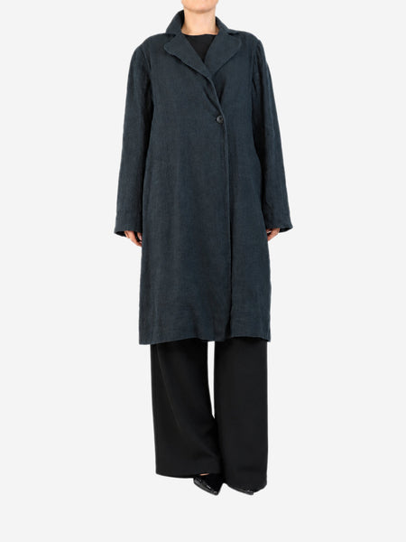 Navy duster coat - size M product image