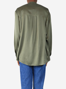 Forte Forte Green silk blouse - size UK 8