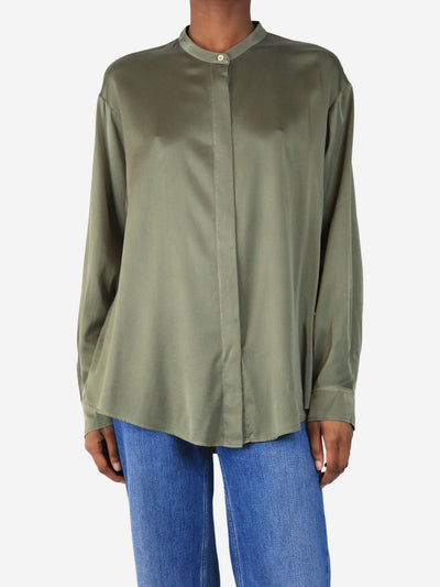 Green silk blouse - size UK 8 Tops Forte Forte 