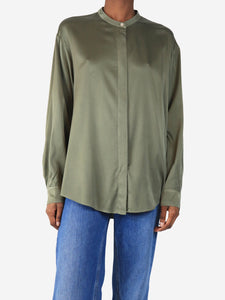 Forte Forte Green silk blouse - size UK 8