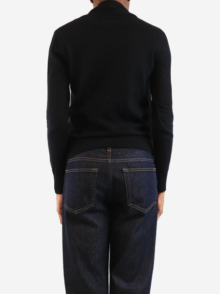 Black cashmere sweater - size XS alternate image