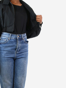 Prada Black high-neck cropped jacket - size IT 36