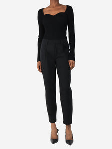 Brunello Cucinelli Black tapered pants - size UK 6