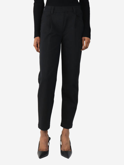 Black tapered pants - size UK 6 Trousers Brunello Cucinelli 