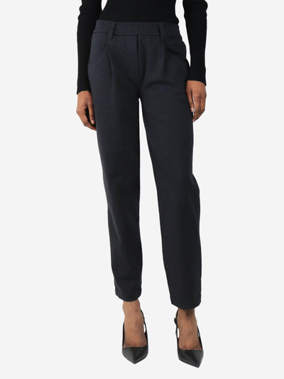 Charcoal tapered pants - size UK 8 Trousers Brunello Cucinelli 