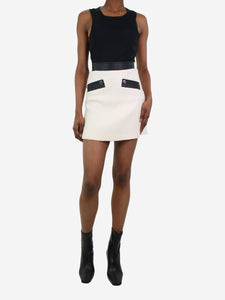 Maje Cream tweed skirt - size UK 6