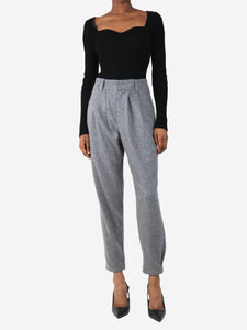 Brunello Cucinelli Grey cashmere trousers - size UK 4