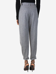 Brunello Cucinelli Grey cashmere trousers - size UK 4