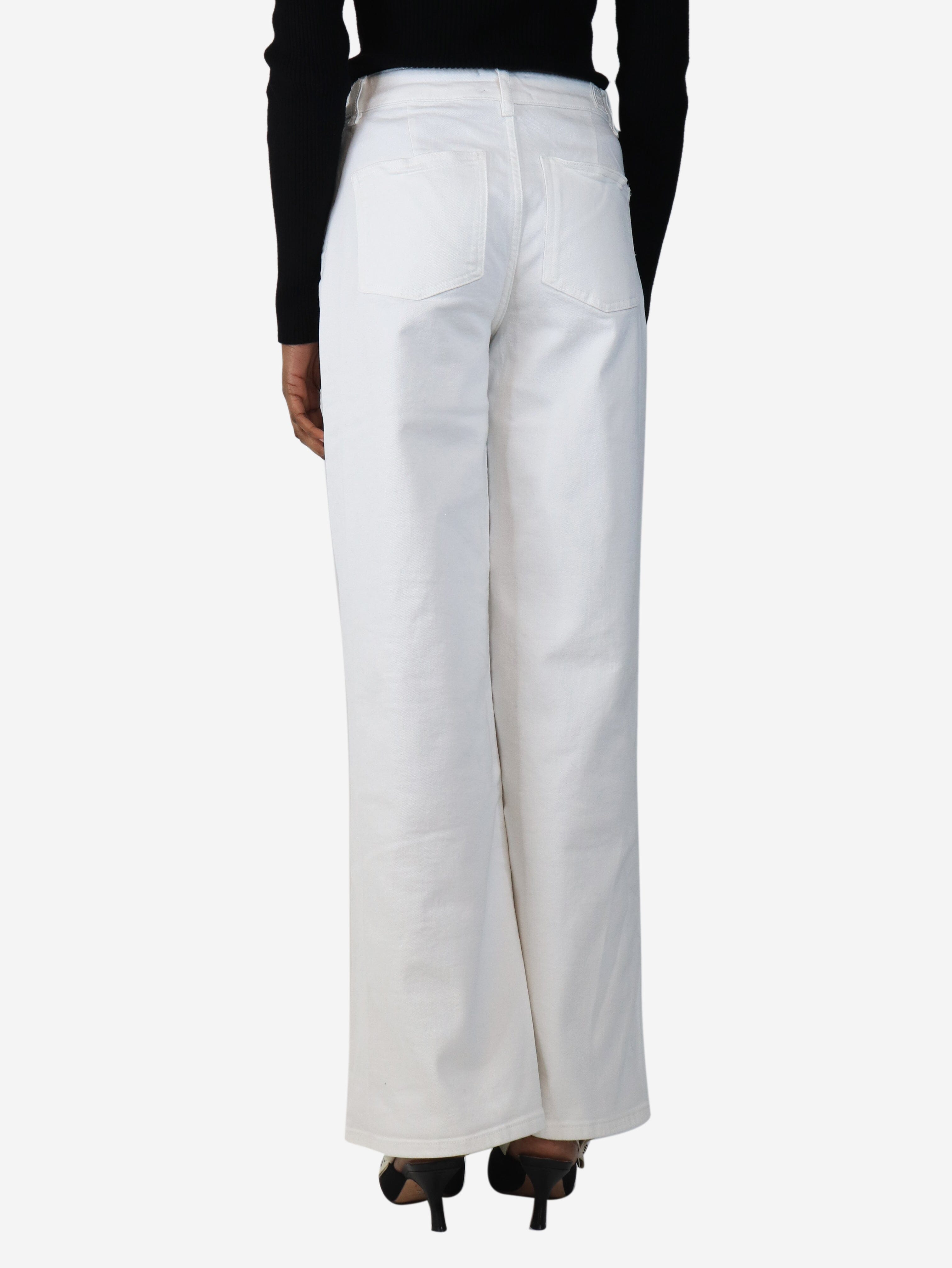 White wide-leg jeans - size S Trousers Eric Bompard 