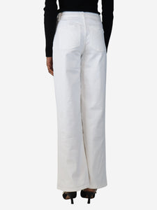 Eric Bompard White wide-leg jeans - size S