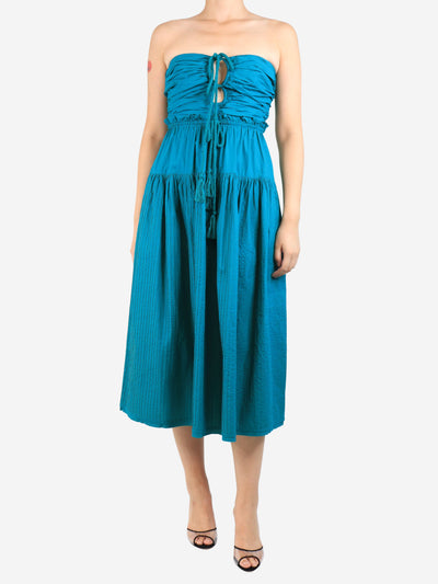 Teal Emmaline midi dress - size UK 8 Dresses Ulla Johnson 
