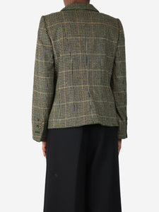 Gaisberger Couture Green check jacket - size UK 8