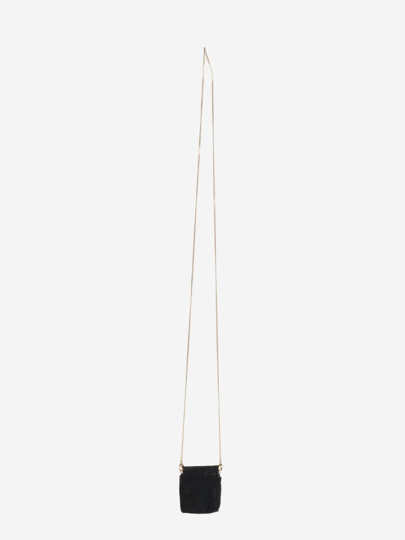 Black beaded nano baguette Necklaces Fendi 