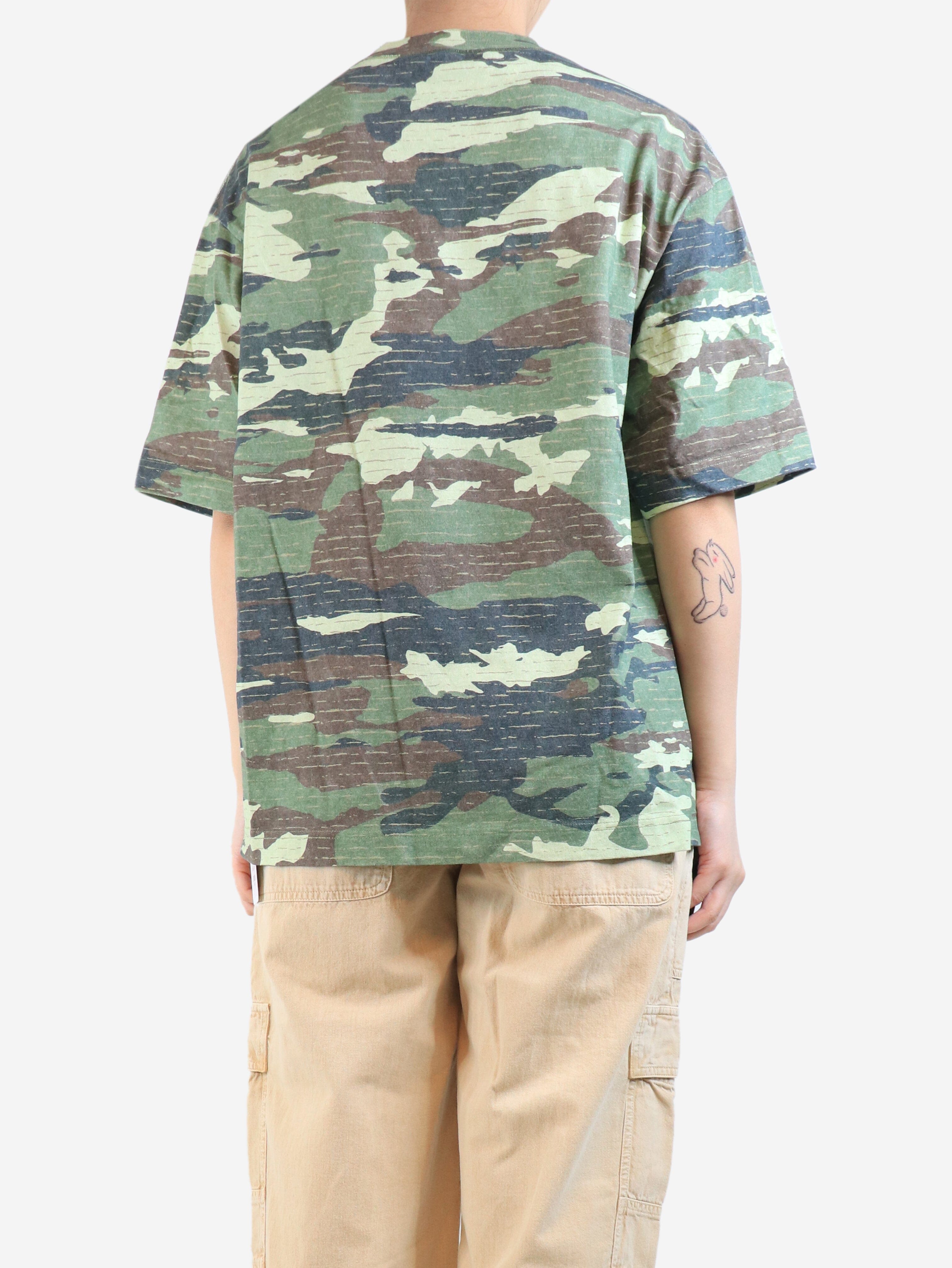 Green camouflage logo t-shirt - size S Tops Acne Studios 