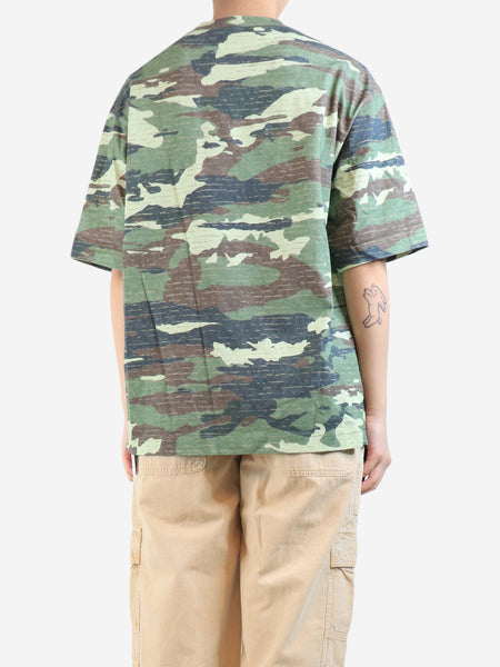 Green camouflage logo t-shirt - size S alternate image