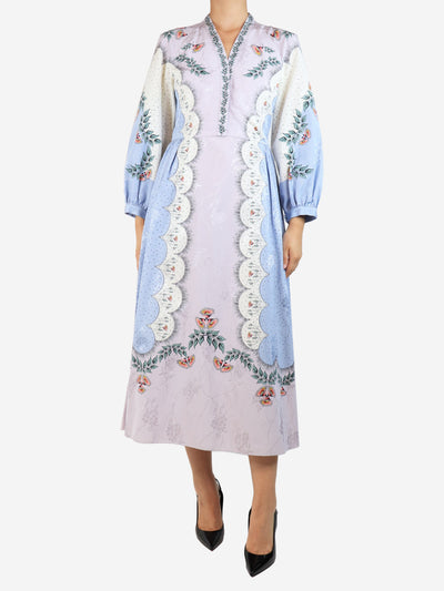 Multicolour floral maxi dress - size UK 8 Dresses Vilshenko 