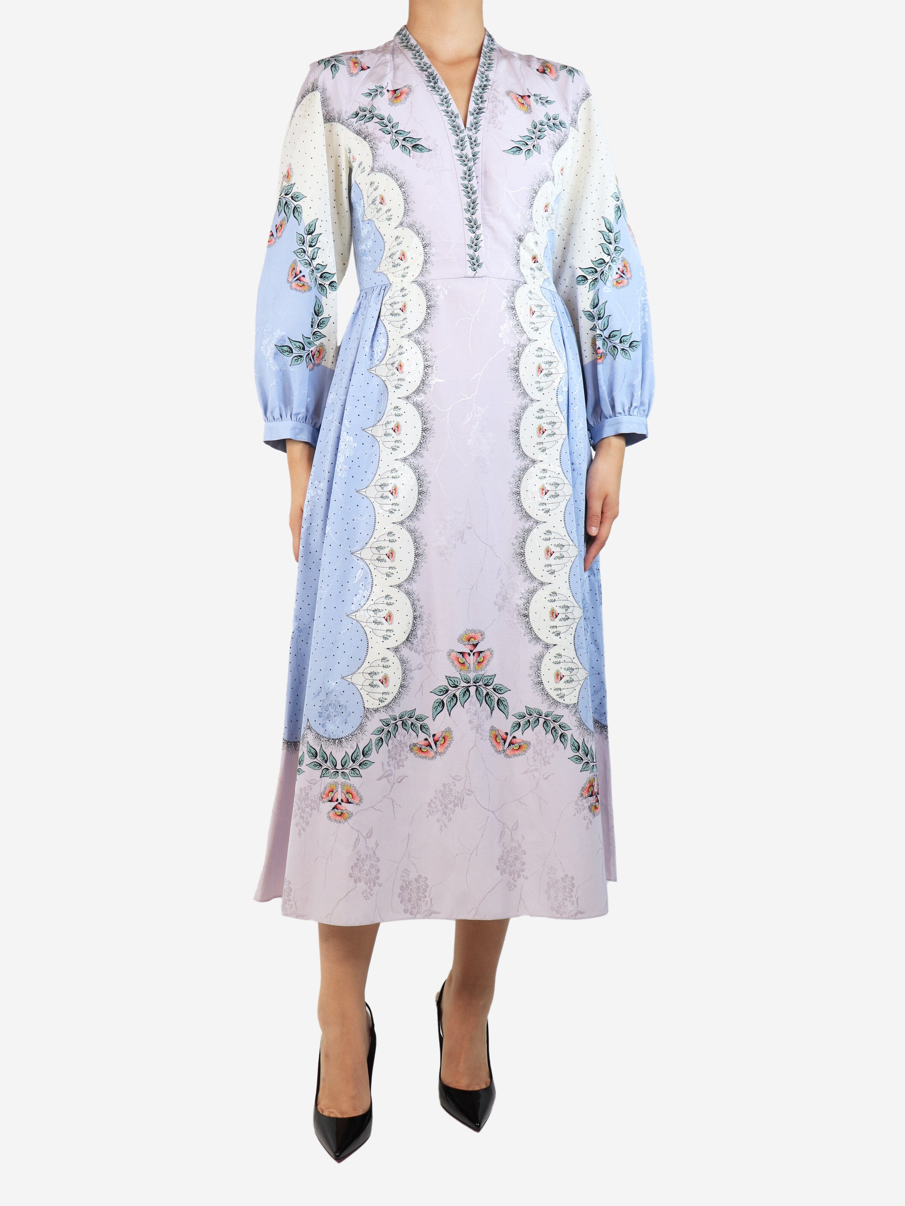 Multicolour floral maxi dress - size UK 8 Dresses Vilshenko 