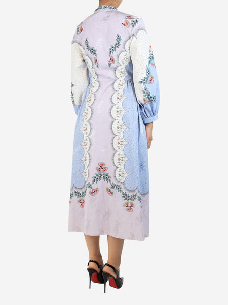 Multicolour floral maxi dress - size UK 8 alternate image