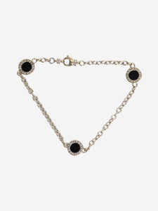 Bvlgari Silver Elements Onyx braclet in 18k white gold
