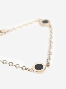 Bvlgari Silver Elements Onyx braclet in 18k white gold