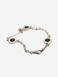 Bvlgari Silver Elements Onyx braclet in 18k white gold