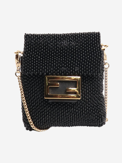 Black beaded nano baguette Necklaces Fendi 