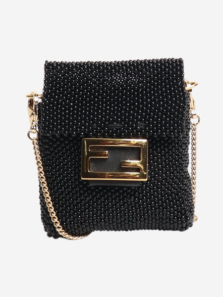 Black beaded nano baguette product image