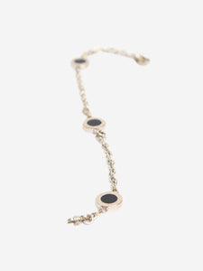 Bvlgari Silver Elements Onyx braclet in 18k white gold