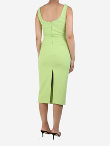 Mossman Celery Perception midi dress - size UK 10