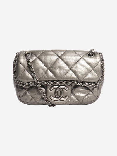 Grey 2010 mini lambskin quilted crossbody bag Cross-body bags Chanel 
