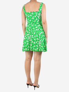 Emilia Wickstead Green sleeveless floral dress - size UK 10