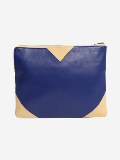 Blue and yellow two tone clutch Clutch bags Celine 