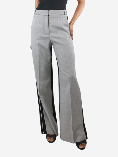 Black wool patterned trousers - size UK 4 Trousers Stella McCartney 