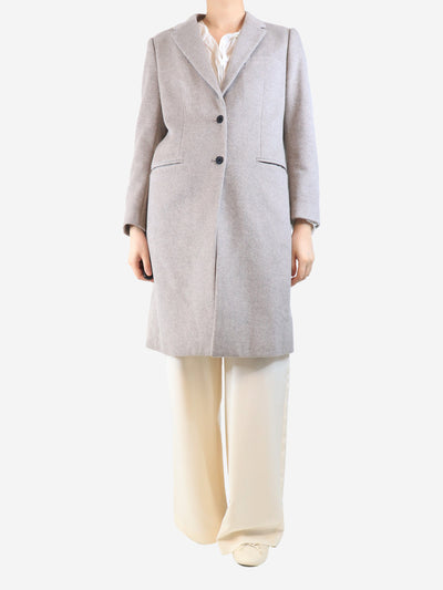 Neutral wool and cashmere blend coat - size UK 10 Coats & Jackets Joseph 