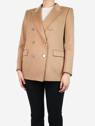 Neutral double-breasted camel blazer - size IT 46 Coats & Jackets Tagliatore 