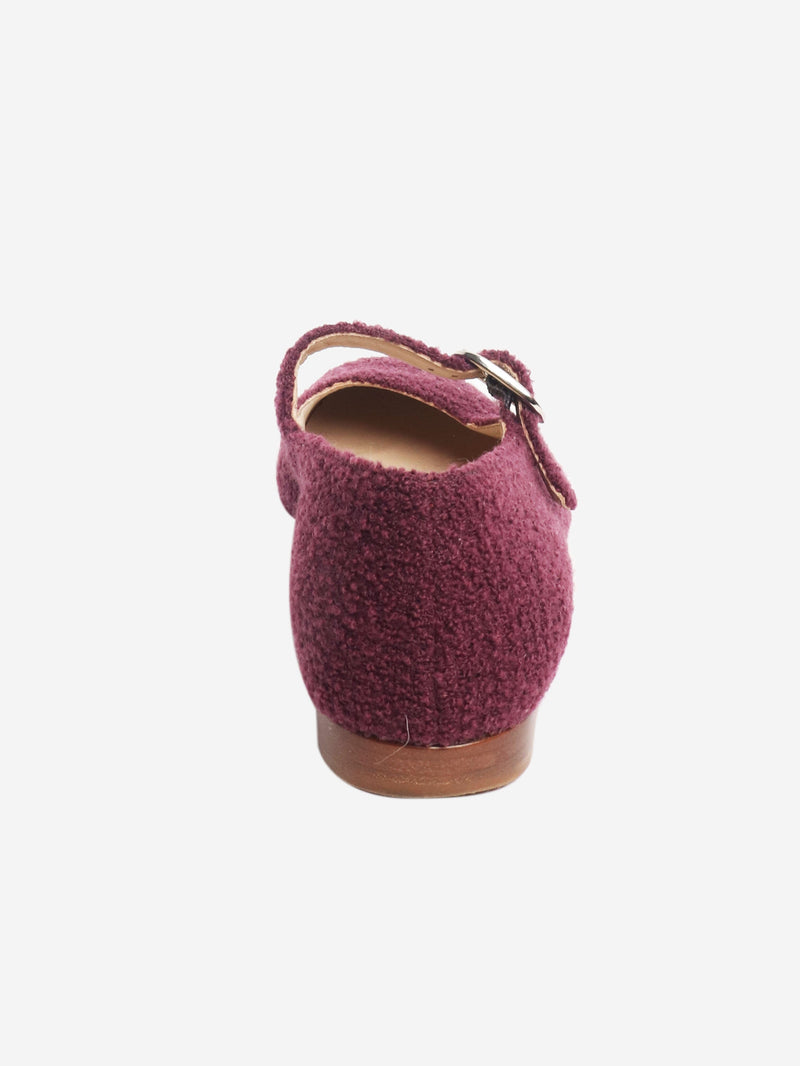 Purple boucle Mary Jane flats - size EU 37 Flat Shoes Le Monde Beryl 