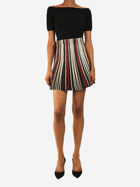 Multicolour braided mini skirt - size XS alternate image